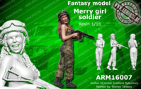 Merry girl soldier - Image 1