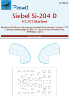 Canopy mask for Siebel Si-204 Kovozvody Prostìjov