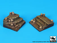 Stairs with skulls for 75 mm figures (50x50/55x55 mm)
