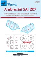 Canopy mask for  Ambrosini SAI 207 RS models - Image 1
