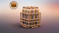 Crate A With Cylinders