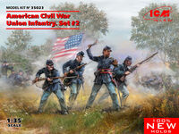 American Civil War Union Infantry. Set #2 (100% new molds) - Image 1