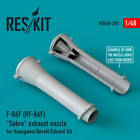 F-86F (RF-86F) "Sabre" Exhaust Nozzles For Hasegawa/Revell/Eduard Kit - Image 1