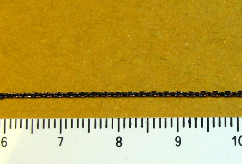 1.5x1.0x0.2 mm black oval chain - Image 1